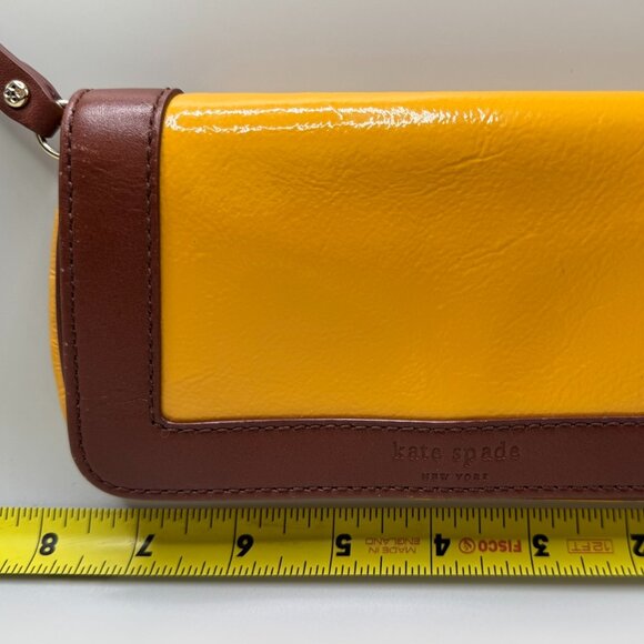Kate Spade Hazel Marbella sunflower / toffee wristlet - Picture 9 of 12